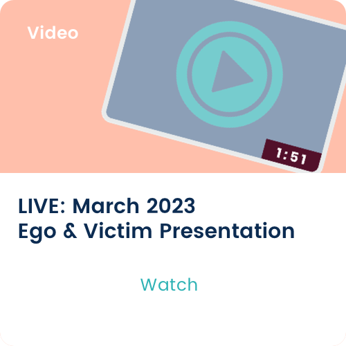 Medigraytion LIVE: March 2023 Ego & Victim